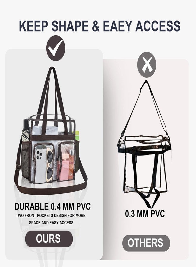 Oraben Clear Bag for Stadium Events 12x6x12 Clear Tote Bag for Women Transparent Lunch Bag for Work Sports Concert - Image 4